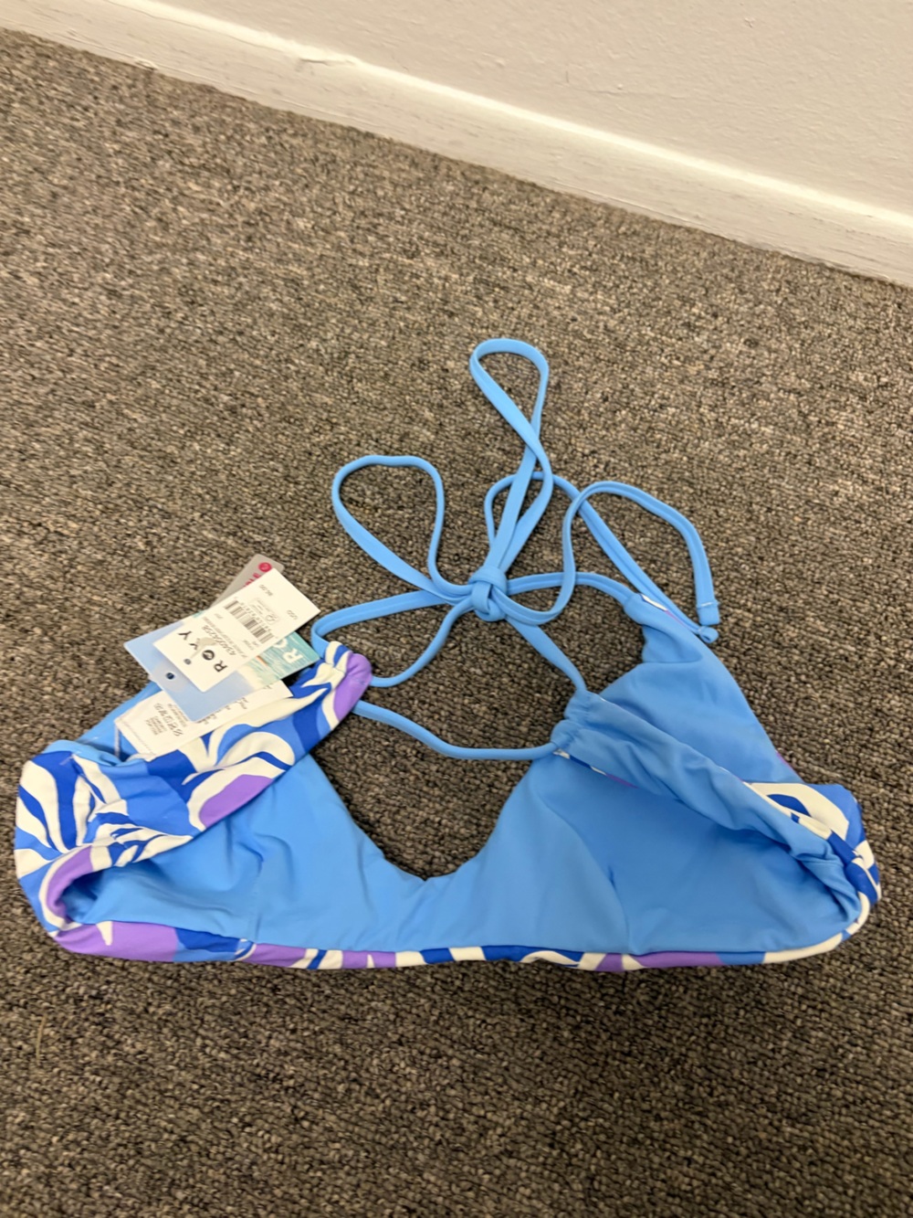 New Roxy Reversible Bikini Swimsuit L/XL - Picture 2 of 4